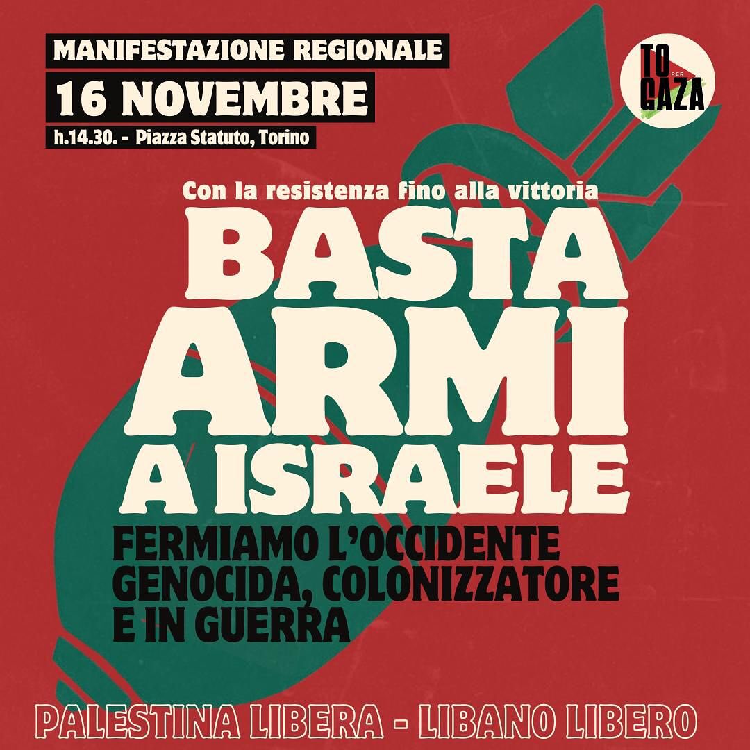 Basta armi a Israele! - Manifestazione regionale